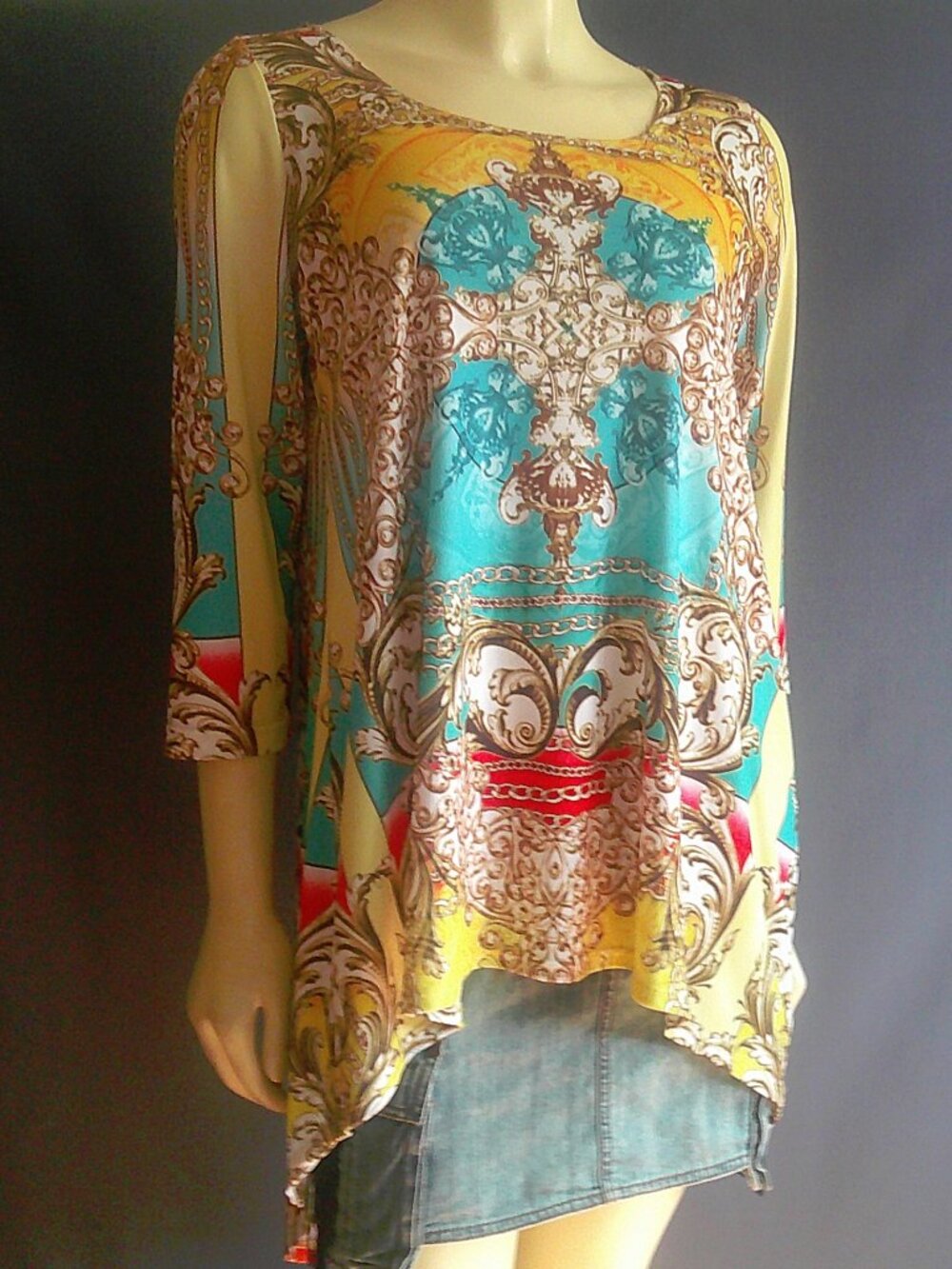 Paris IQ Hi Lo Tunic Top M